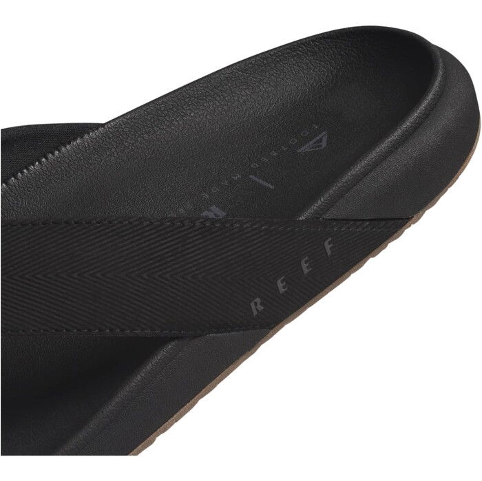 2024 Reef Mens The Raglan Flip Flop Sandal CJ3889 - Black / Gum